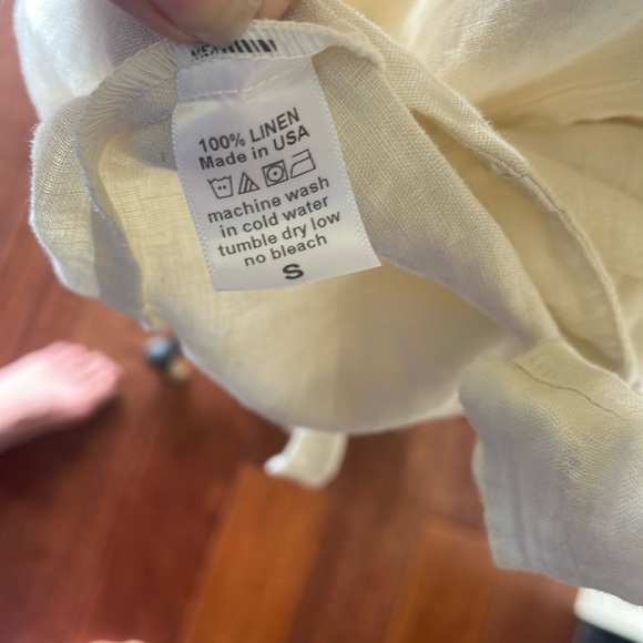 Black Crane Linen Cocoon Dress w pockets - Picture 12 of 12